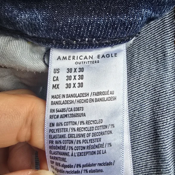 American Eagle Outfitters Light Blue Boot Cut Jeans Airflex - Picture 8 of 9